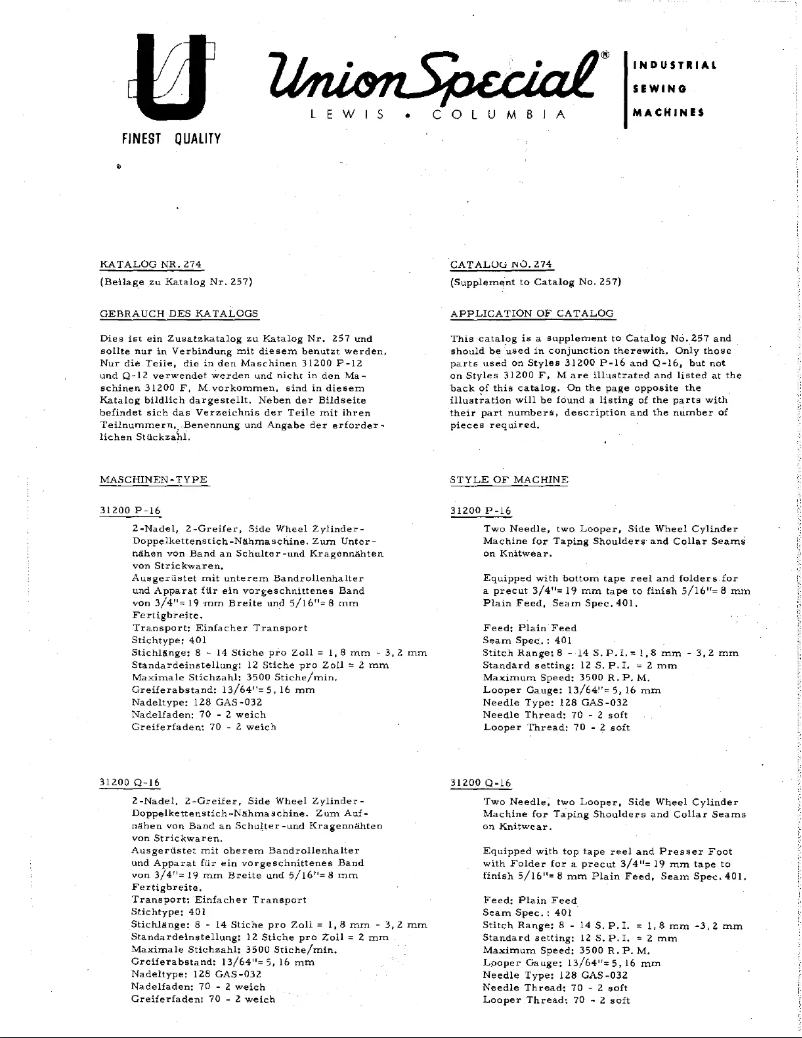 Image de la première page du manuel de l'appareil 31200P16