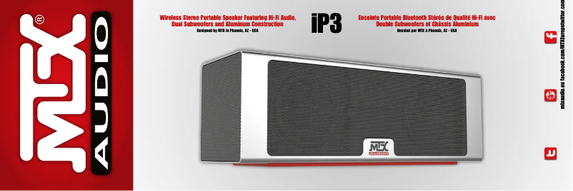 Page 1 de la notice Manuel utilisateur MTX Audio iP3