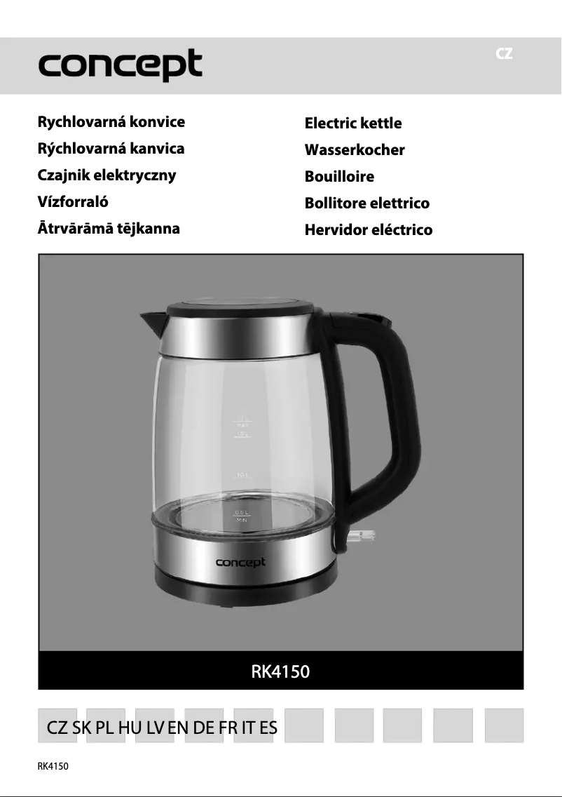 Image de la première page du manuel de l'appareil RK4150