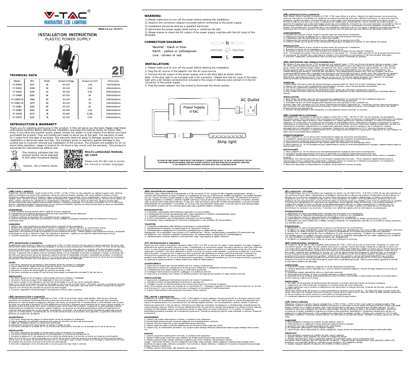 Image de la première page du manuel de l'appareil VT-2304