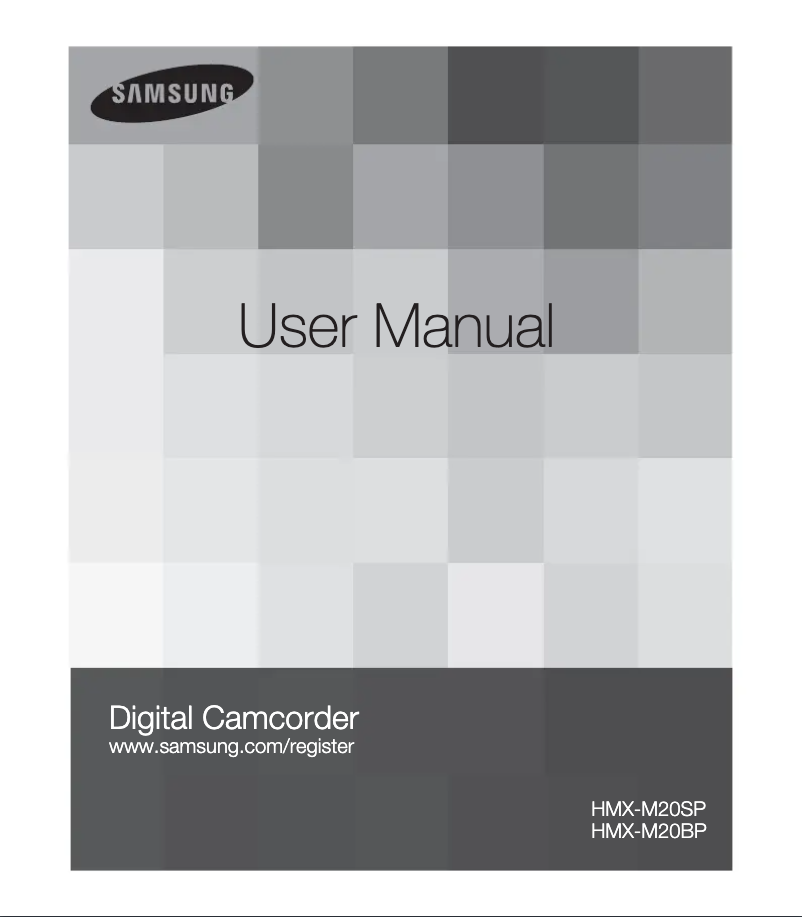 Page n°1 - Manuel utilisateur Samsung HMX-M20BP