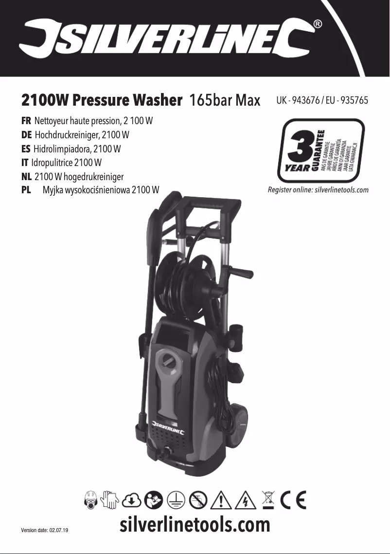 Page 1 de la notice Manuel utilisateur Silverline 943676