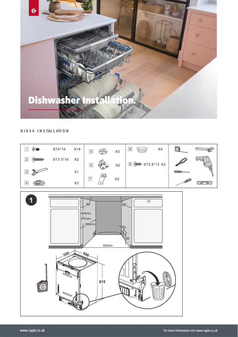 Image de la première page du manuel de l'appareil DI654