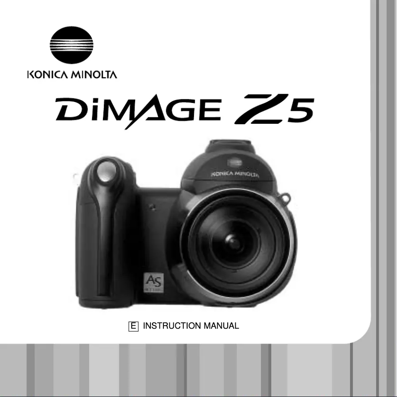 Page n°1 - Manuel utilisateur Konica Minolta Dimage Z5