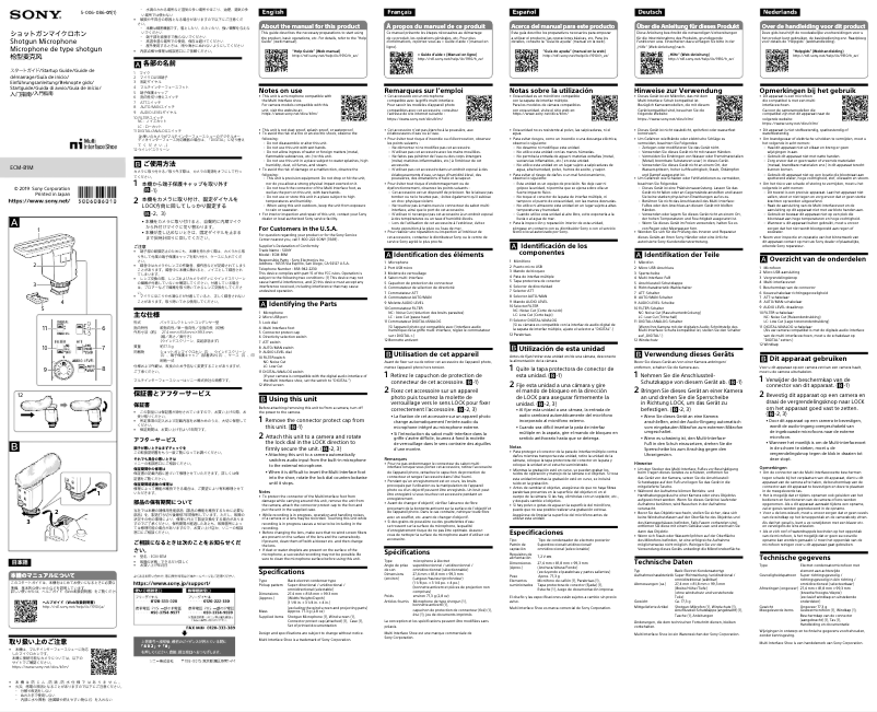 Image de la première page du manuel de l'appareil ECM-B1M