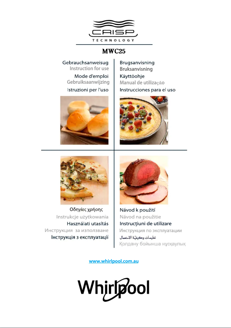 Page n°1 - Manuel utilisateur Whirlpool MWC25WH