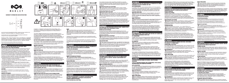 Page 1 de la notice Manuel utilisateur House of Marley Voyage BT EM-FE053