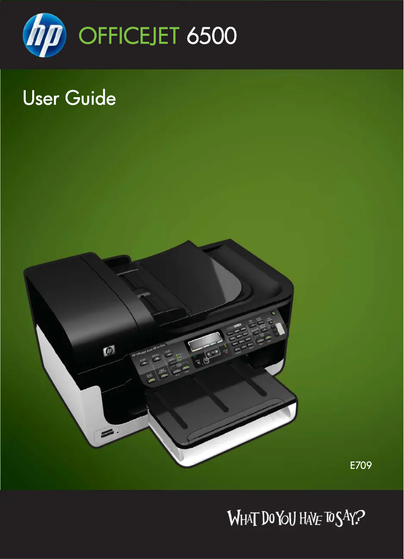 Page 1 de la notice Manuel utilisateur HP Officejet E709a