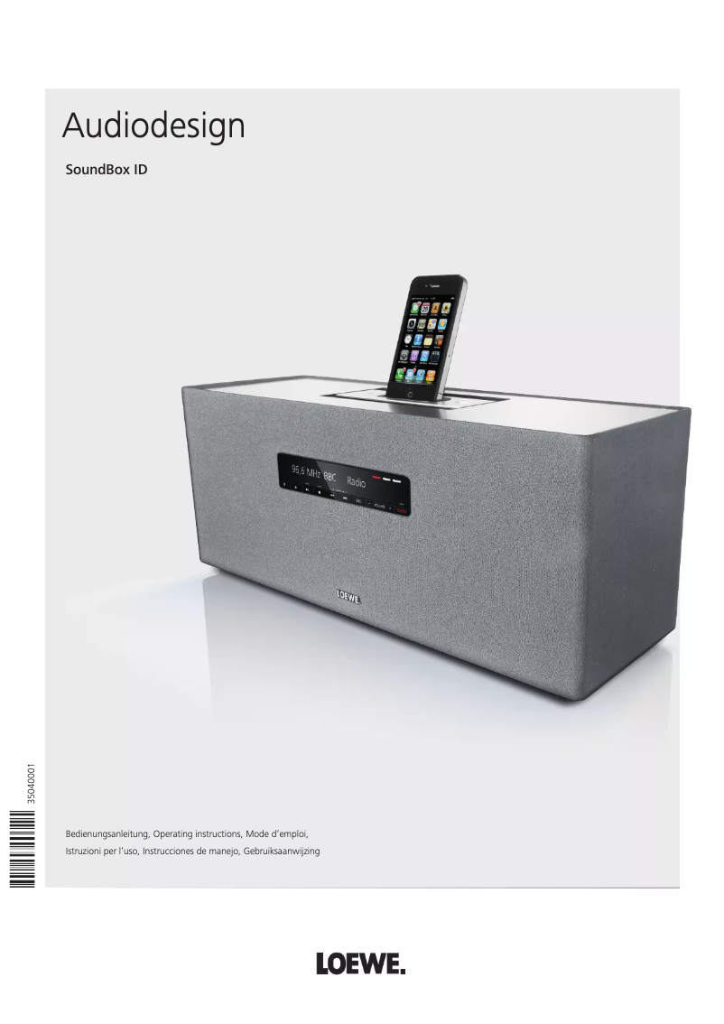 Page n°1 - Manuel utilisateur Loewe SoundBox ID