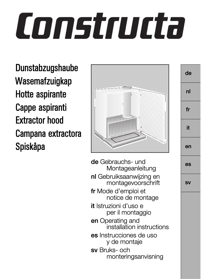 Page n°1 - Mode d'emploi Constructa CD50030