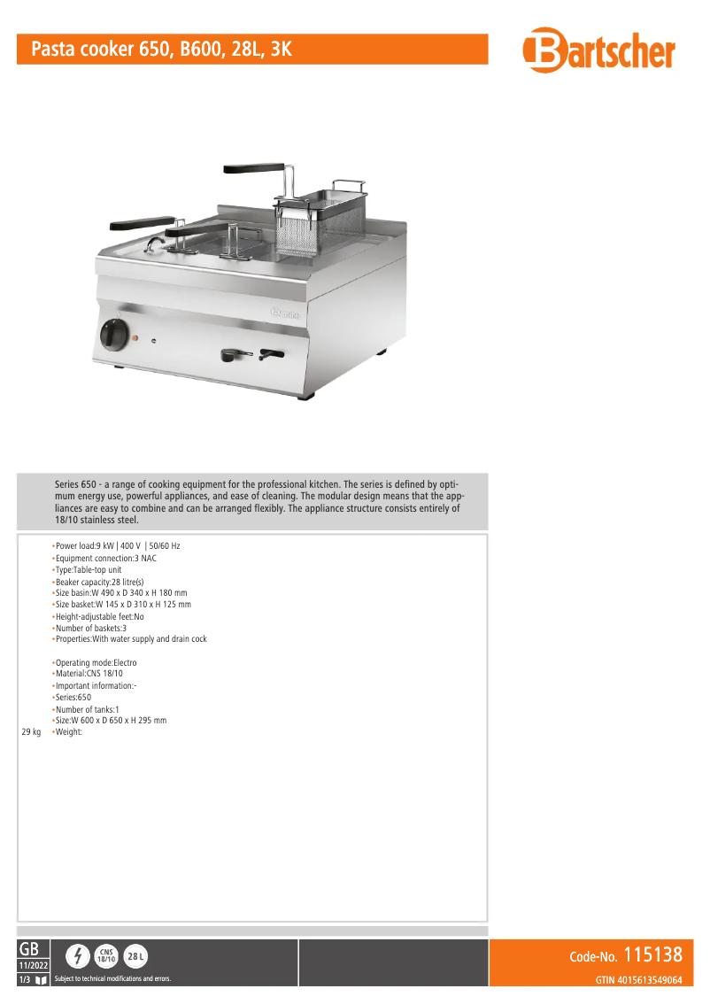 Image de la première page du manuel de l'appareil 115138