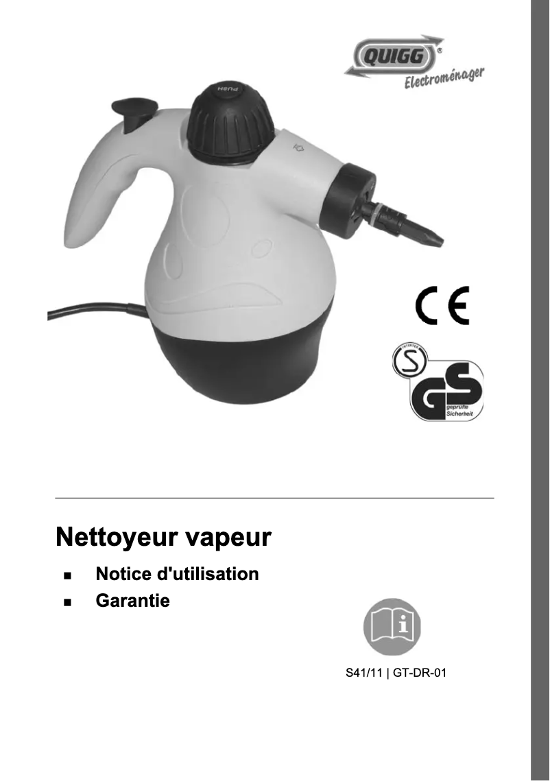 Image de la première page du manuel de l'appareil GT-DR-01