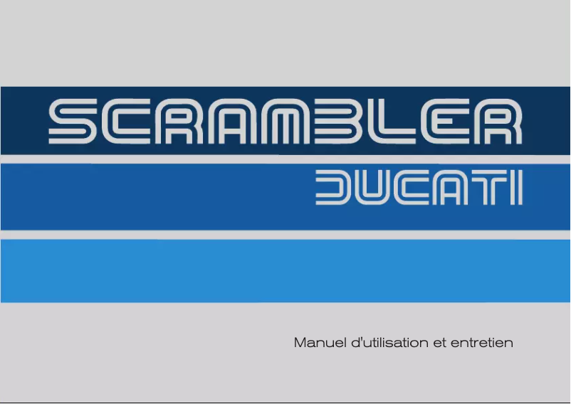 Page 1 de la notice Manuel utilisateur Ducati Cafè Racer (2020)