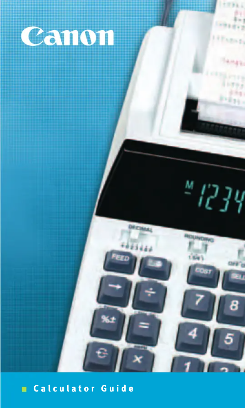 Image de la première page du manuel de l'appareil KC-30