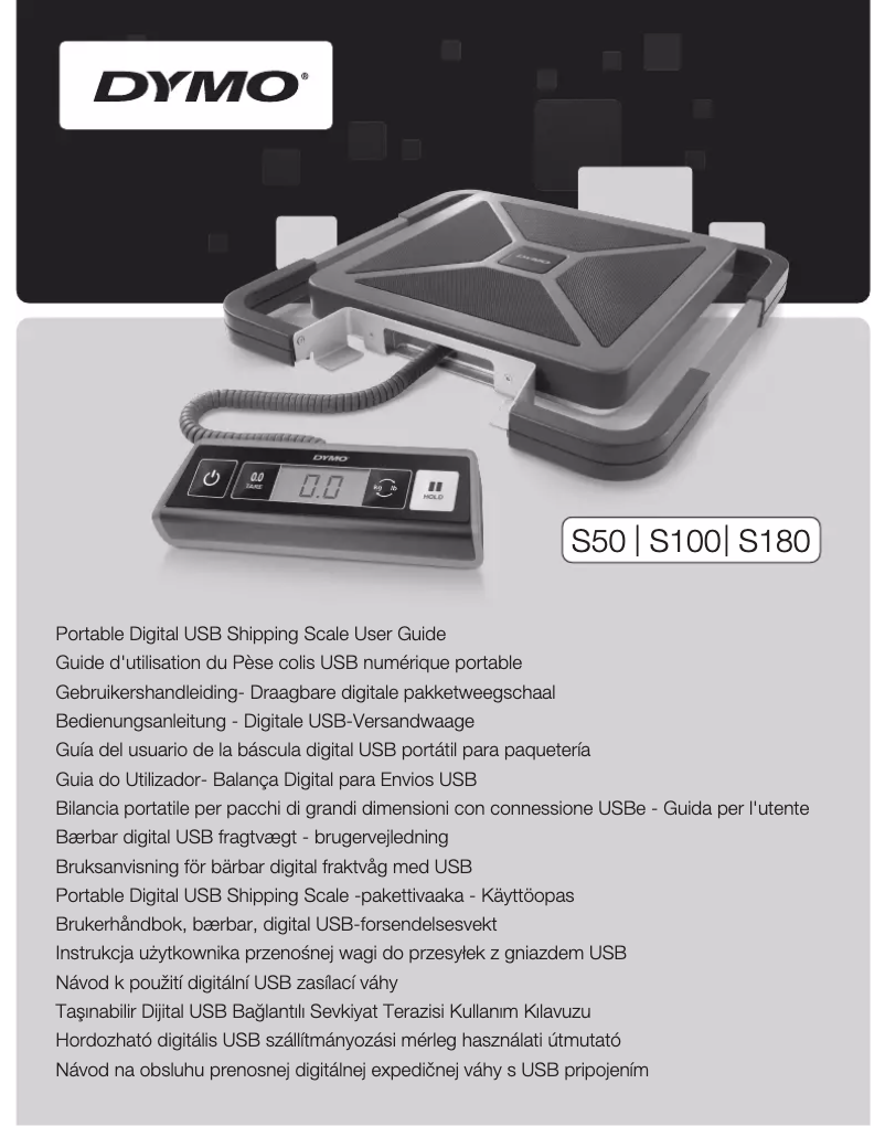 Page n°1 - Manuel utilisateur Dymo S180