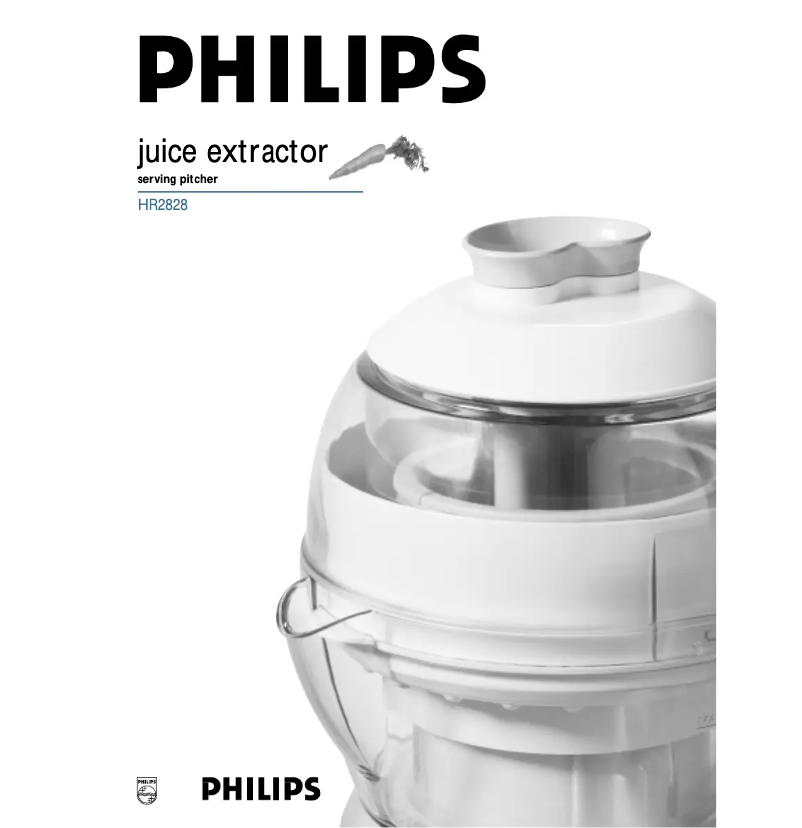 First page image of the manual for HR2828