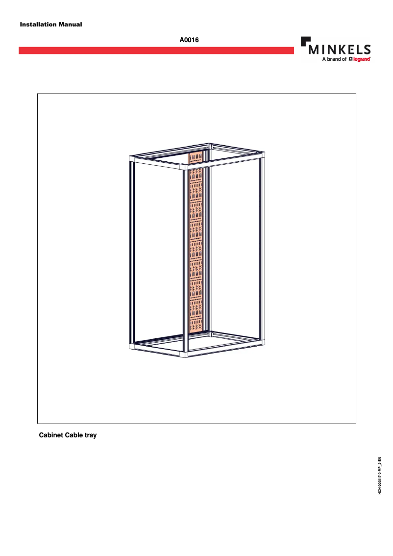 Page 1 de la notice Manuel utilisateur Minkels A0017-000047-400-1
