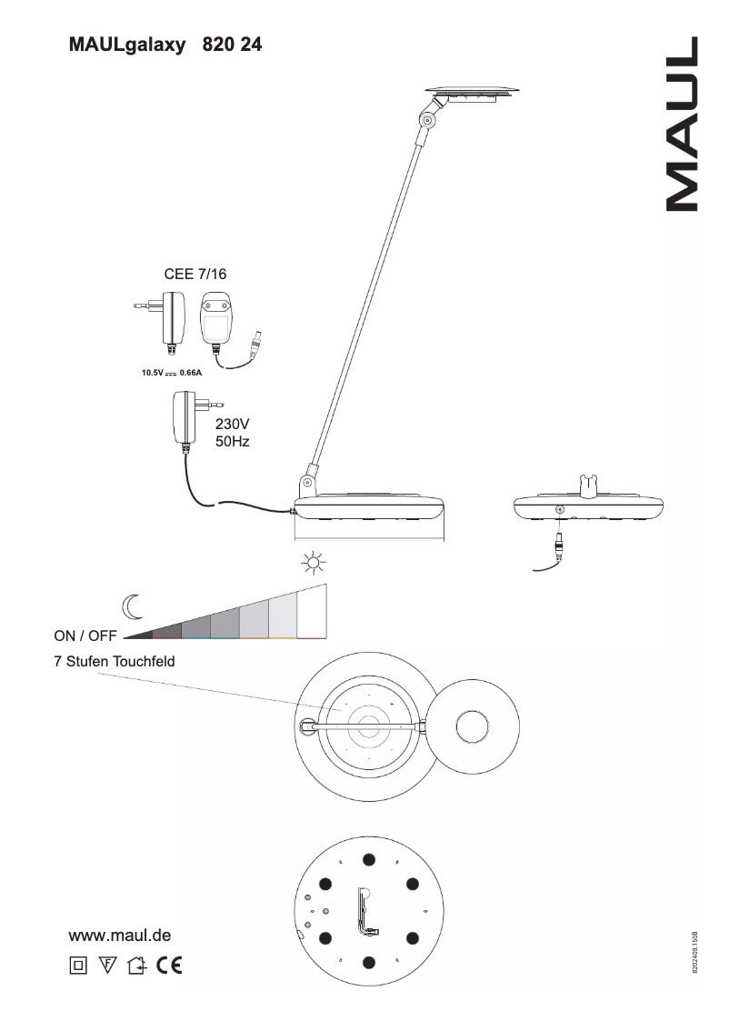 Page n°1 - Manuel utilisateur MAUL Galaxy