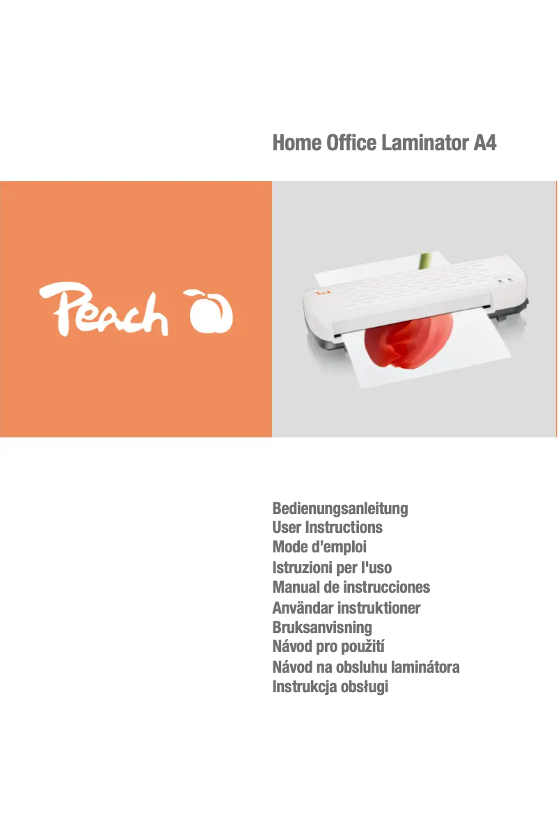Page n°1 - Manuel utilisateur Peach PL707