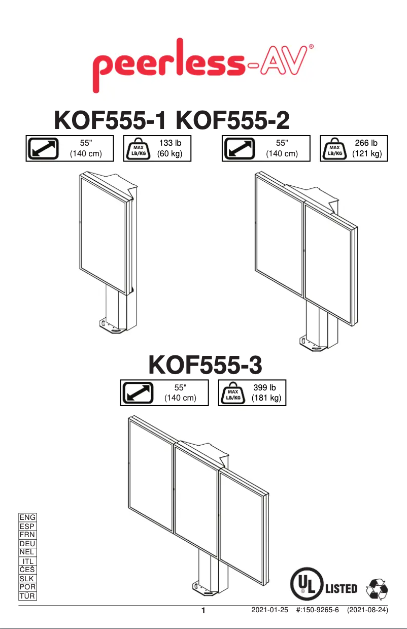 Image de la première page du manuel de l'appareil KOF555
