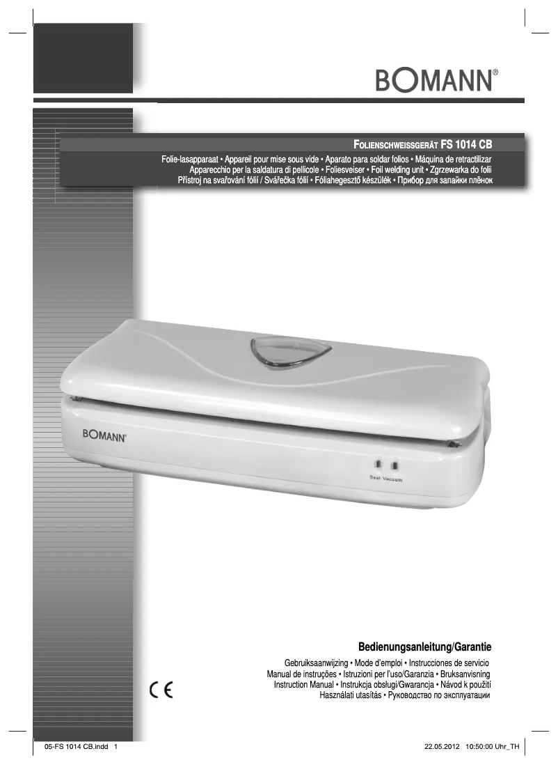 Image de la première page du manuel de l'appareil FS 1014