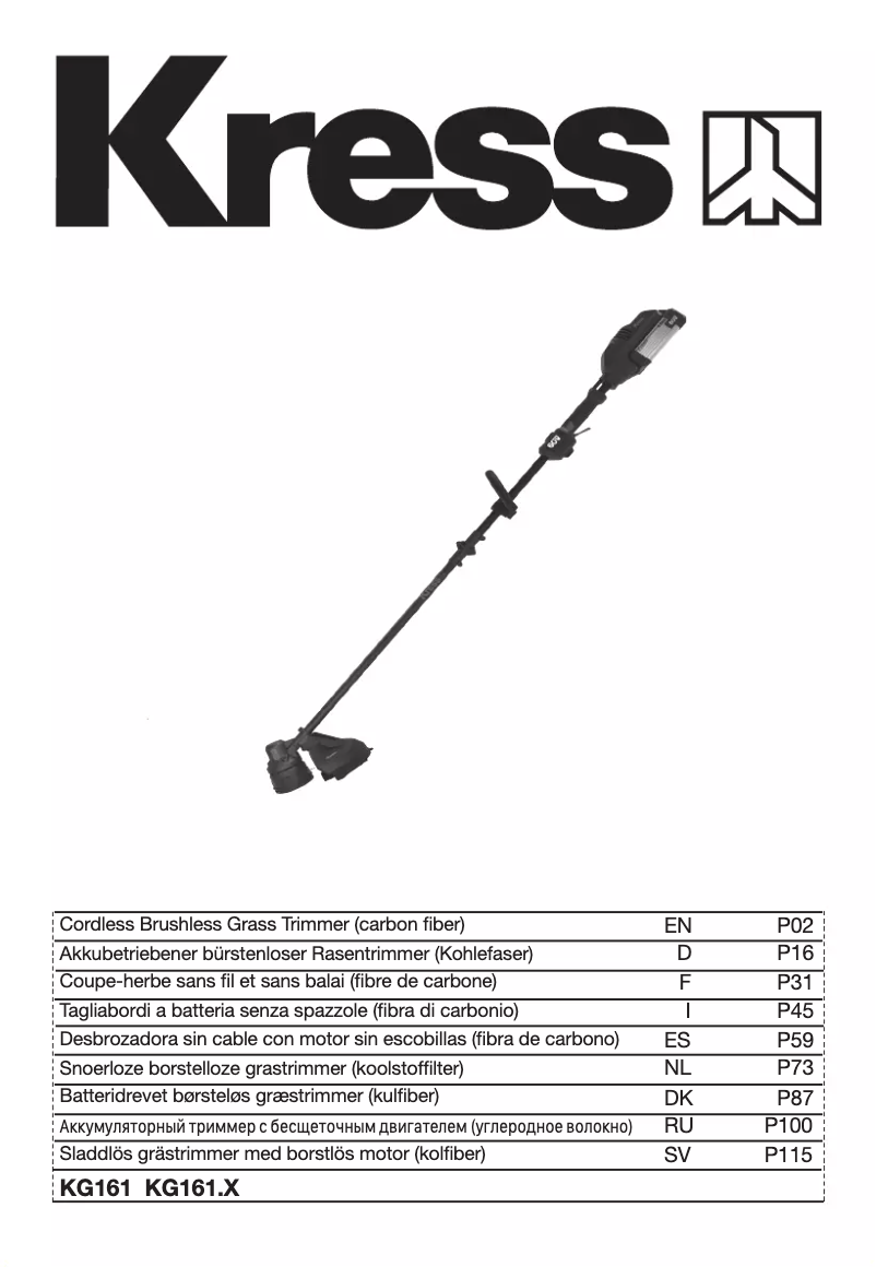 Página 1 del manual Manual de usuario Kress KG161.9