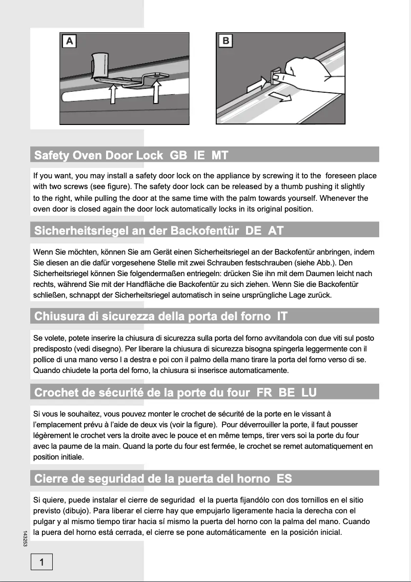 Page 1 de la notice Manuel utilisateur Gorenje BO71ORAX