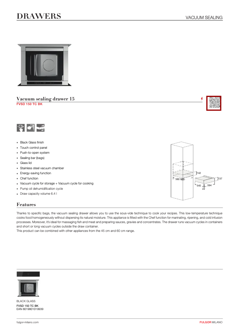 Image de la première page du manuel de l'appareil FVSD 150 TC BK