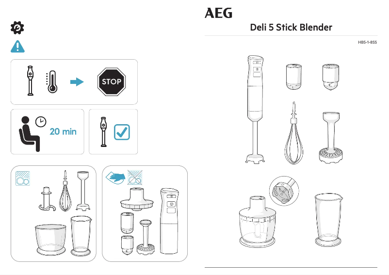 Page n°1 - Manuel utilisateur AEG HB5-1-80SS