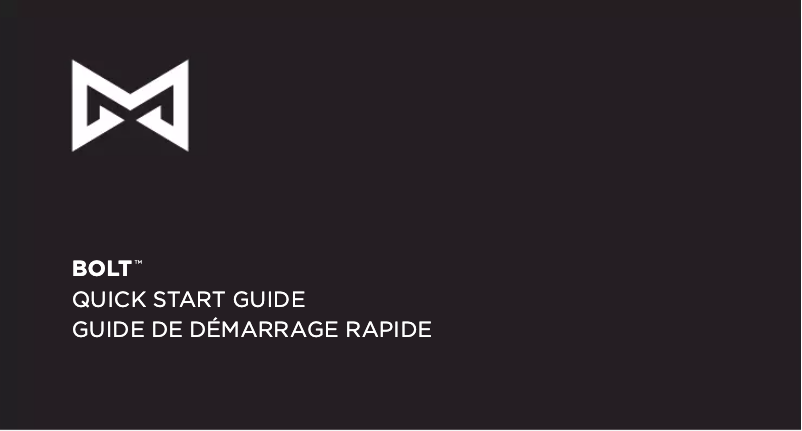 Page 1 de la notice Manuel utilisateur Misfit Bolt