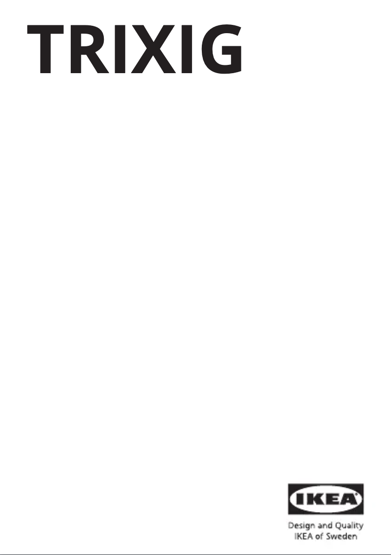 Image de la première page du manuel de l'appareil TRIXIG 305.469.14