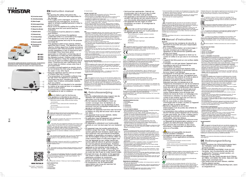 Image de la première page du manuel de l'appareil BR-1051