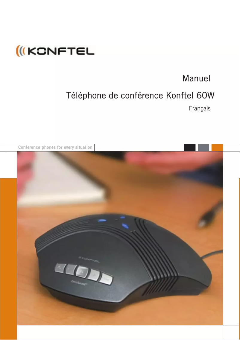 Page n°1 - Manuel utilisateur Konftel 60W