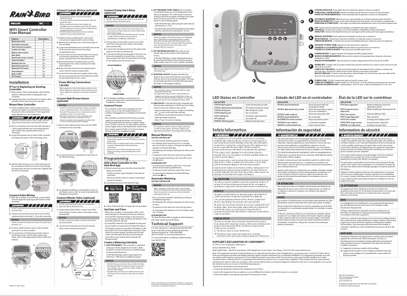 Page 1 de la notice Manuel utilisateur Rain Bird ARC8