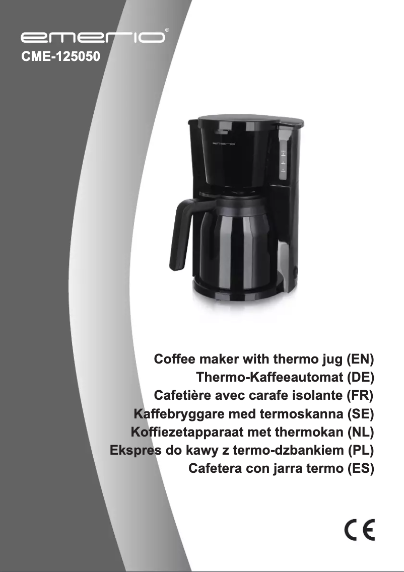 Image de la première page du manuel de l'appareil CME-125050