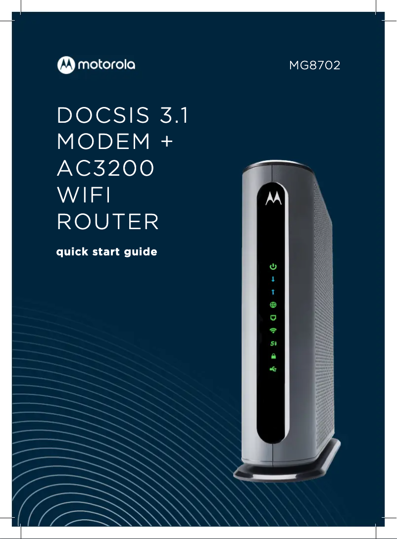 Image de la première page du manuel de l'appareil MG8702