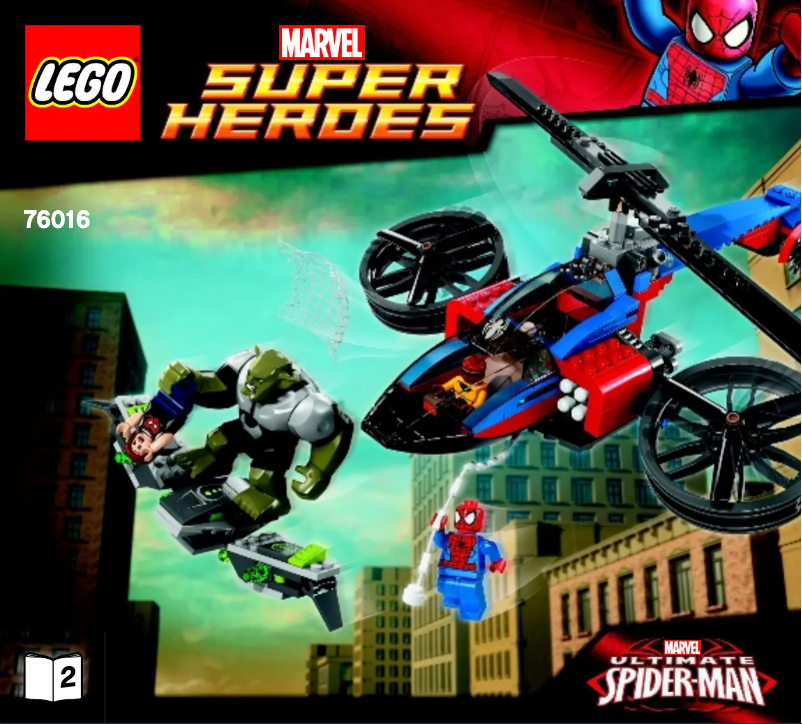 Page 1 de la notice Manuel utilisateur Lego Marvel Super Heroes 76016