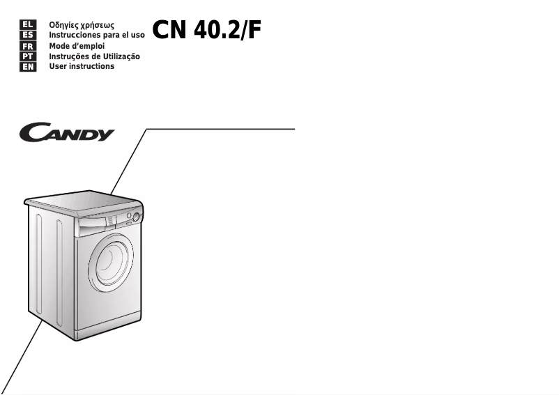 Page n°1 - Manuel utilisateur Candy LB CN 40 2/F