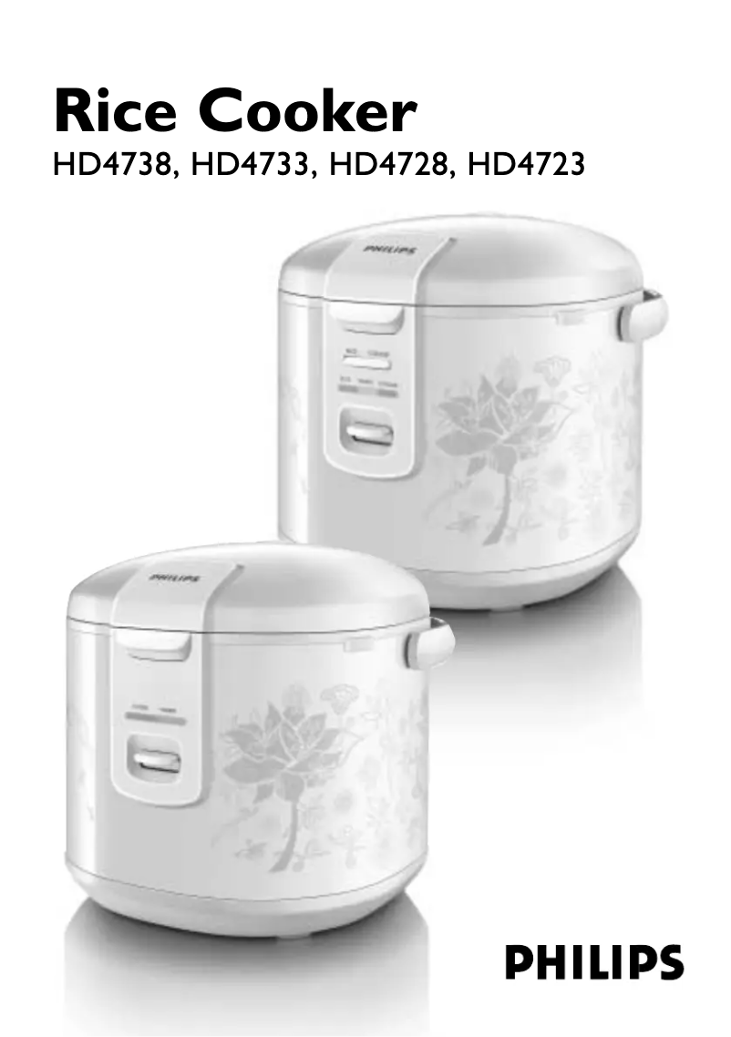 Page 1 de la notice Manuel utilisateur Philips HD4733