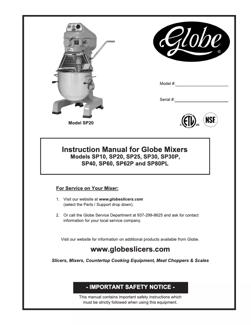 Image de la première page du manuel de l'appareil SP30P