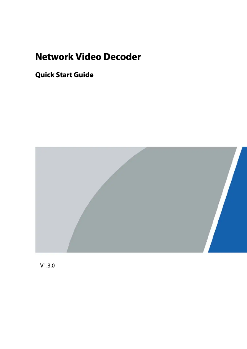 Page n°1 - Mode d'emploi Dahua Technology NVD1505DH-4I-4K