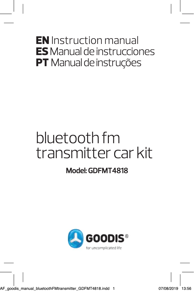 Page 1 of the manual User Manual Goodis GDFMT3994