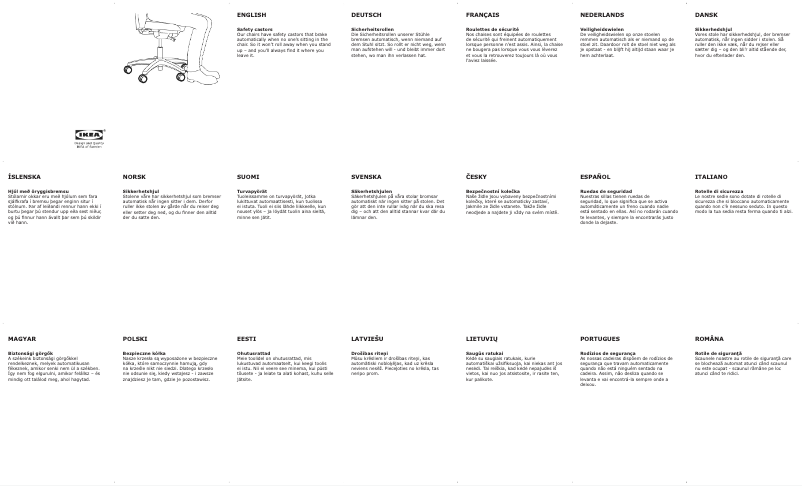 Page 1 de la notice Mode d'emploi Ikea JULES