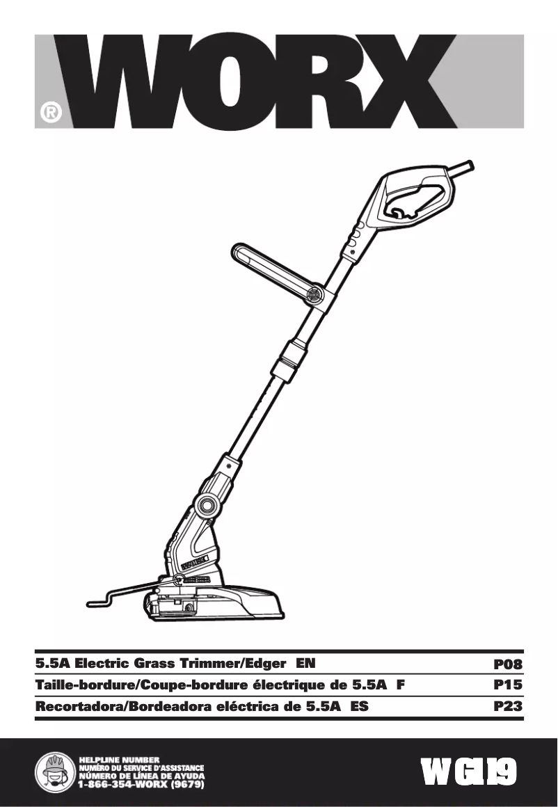 Page n°1 - Manuel utilisateur Worx WG119
