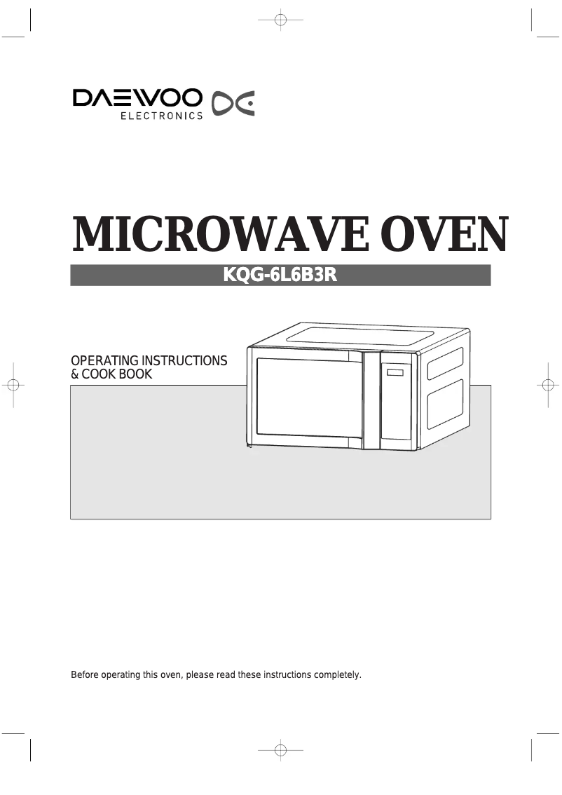 Page 1 de la notice Manuel utilisateur Daewoo KQG-6L3B
