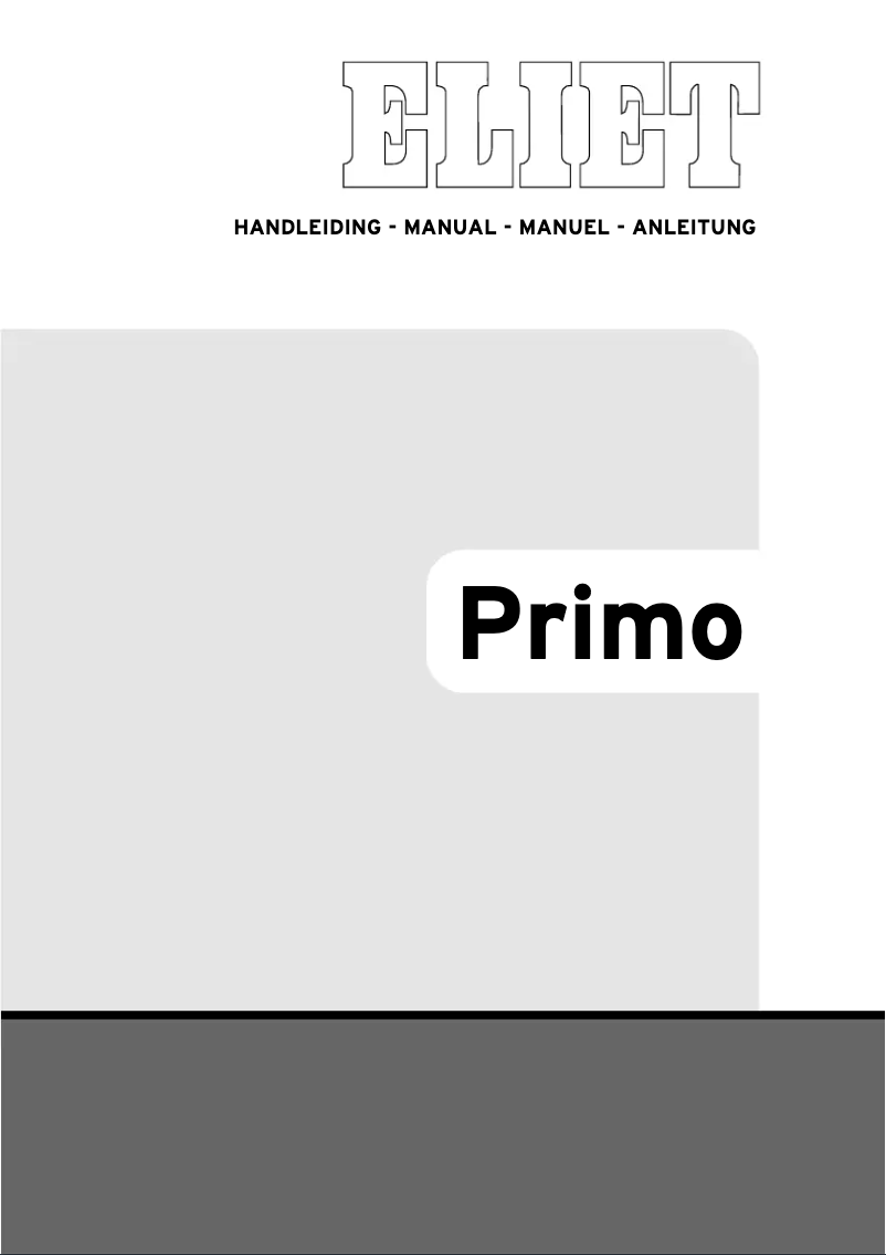 Página 1 del manual Manual de usuario Eliet Primo