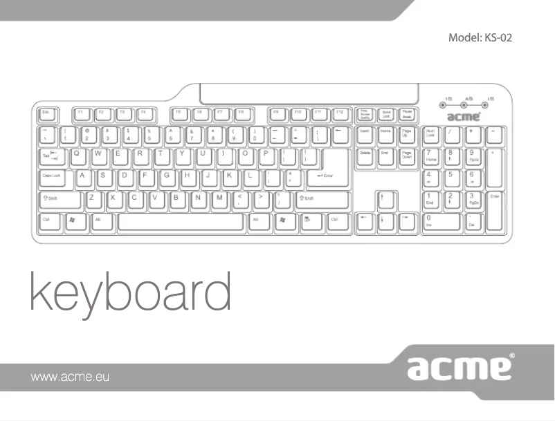 Page n°1 - Manuel utilisateur Acme Made KS02