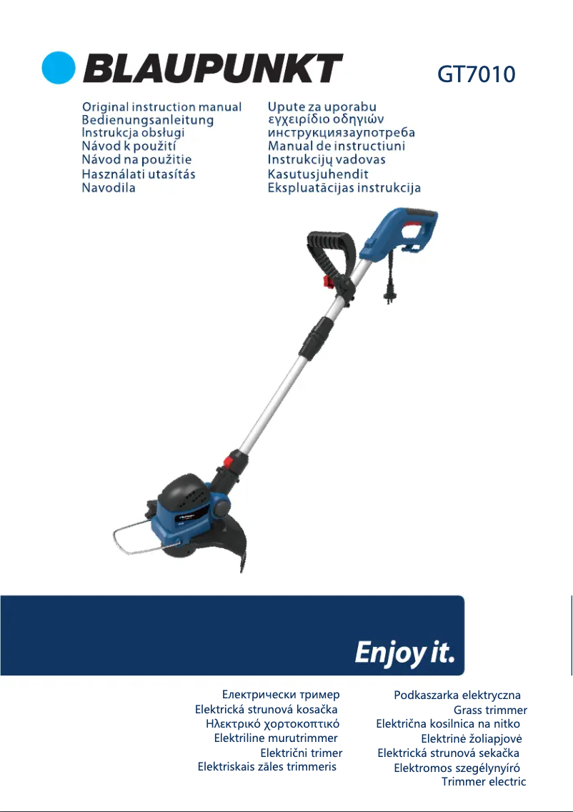 Image de la première page du manuel de l'appareil GT7010