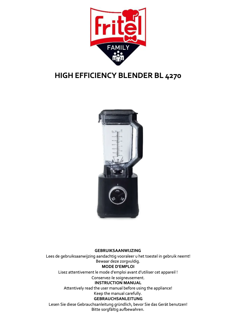 Página 1 del manual Manual de usuario Fritel BL 4270