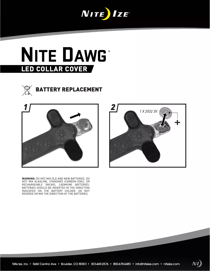 Page 1 de la notice Manuel utilisateur Nite Ize NDCC-03-09